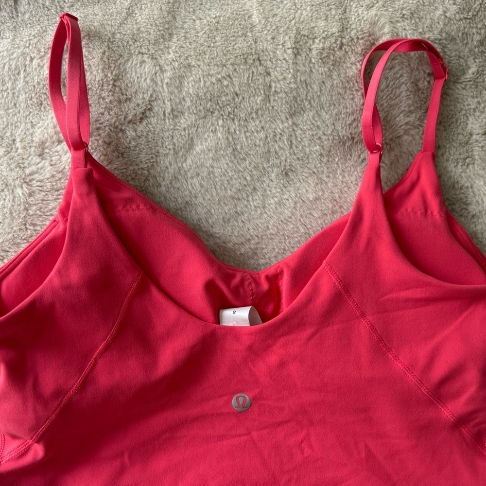 NWT Lululemon Align Cropped Cami Tank A/B Cup Glaze Pink Size 8 - Picture 9 of 11